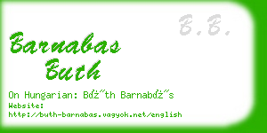 barnabas buth business card